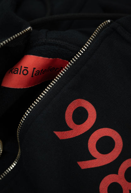 998 Zip Hoodie | Black