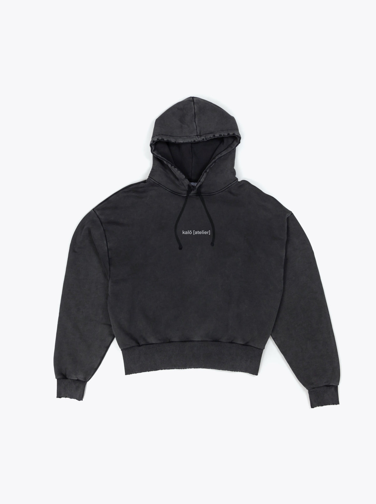 SWEAT À CAPUCHE - NOIR DÉLAVÉ