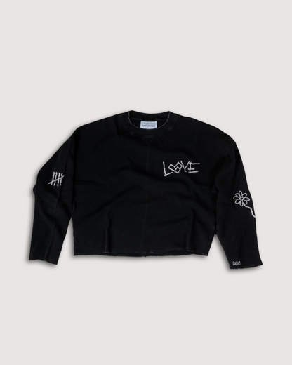 LONGSLEEVE CROP [003] BLACK