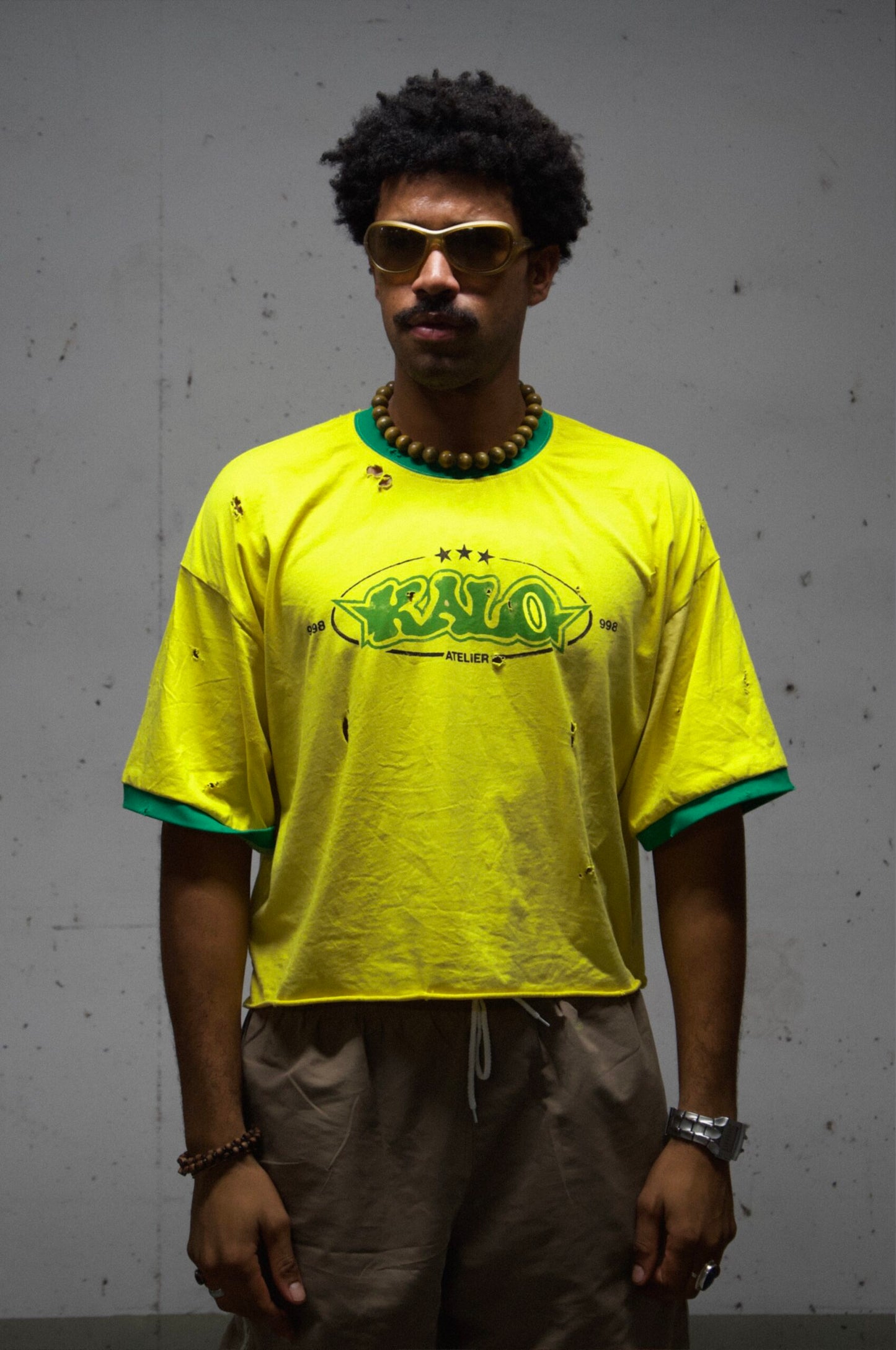 T-SHIRT BRAZIL HOMME CROPPED