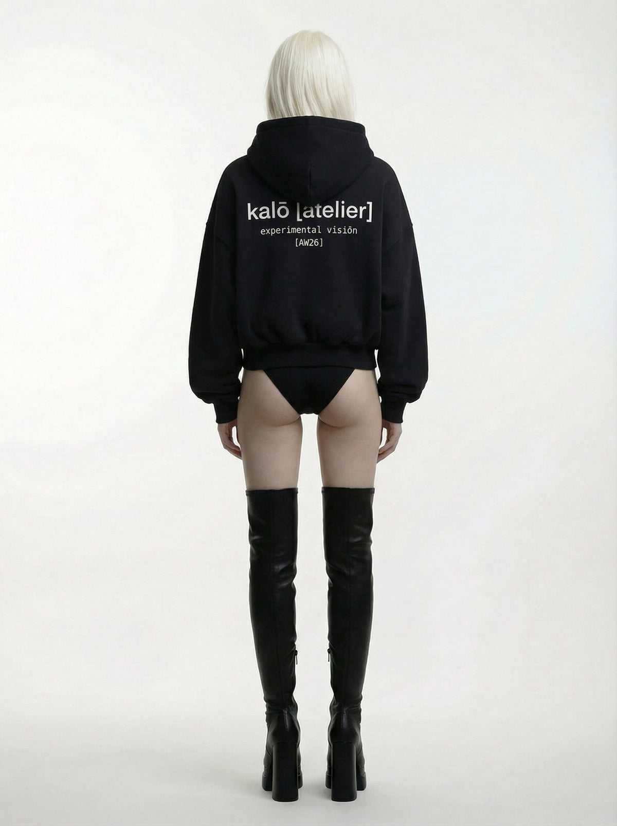 SWEAT À CAPUCHE ZIPPÉ - NOIR