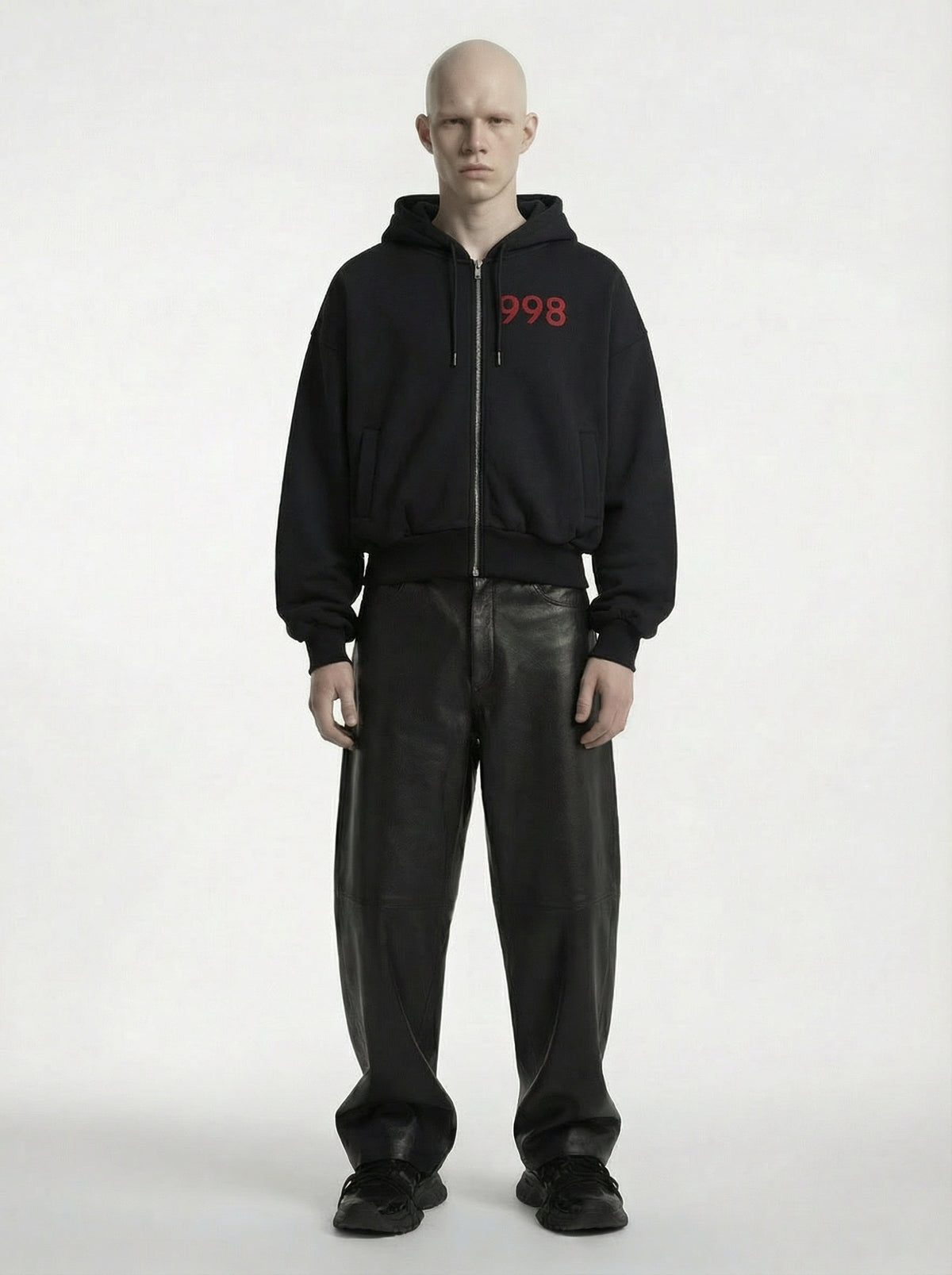 SWEAT À CAPUCHE ZIPPÉ - NOIR