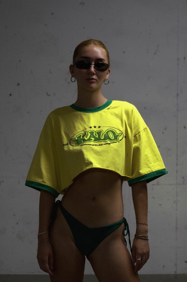 T-SHIRT BRAZIL FEMME CROPPED – Image 5